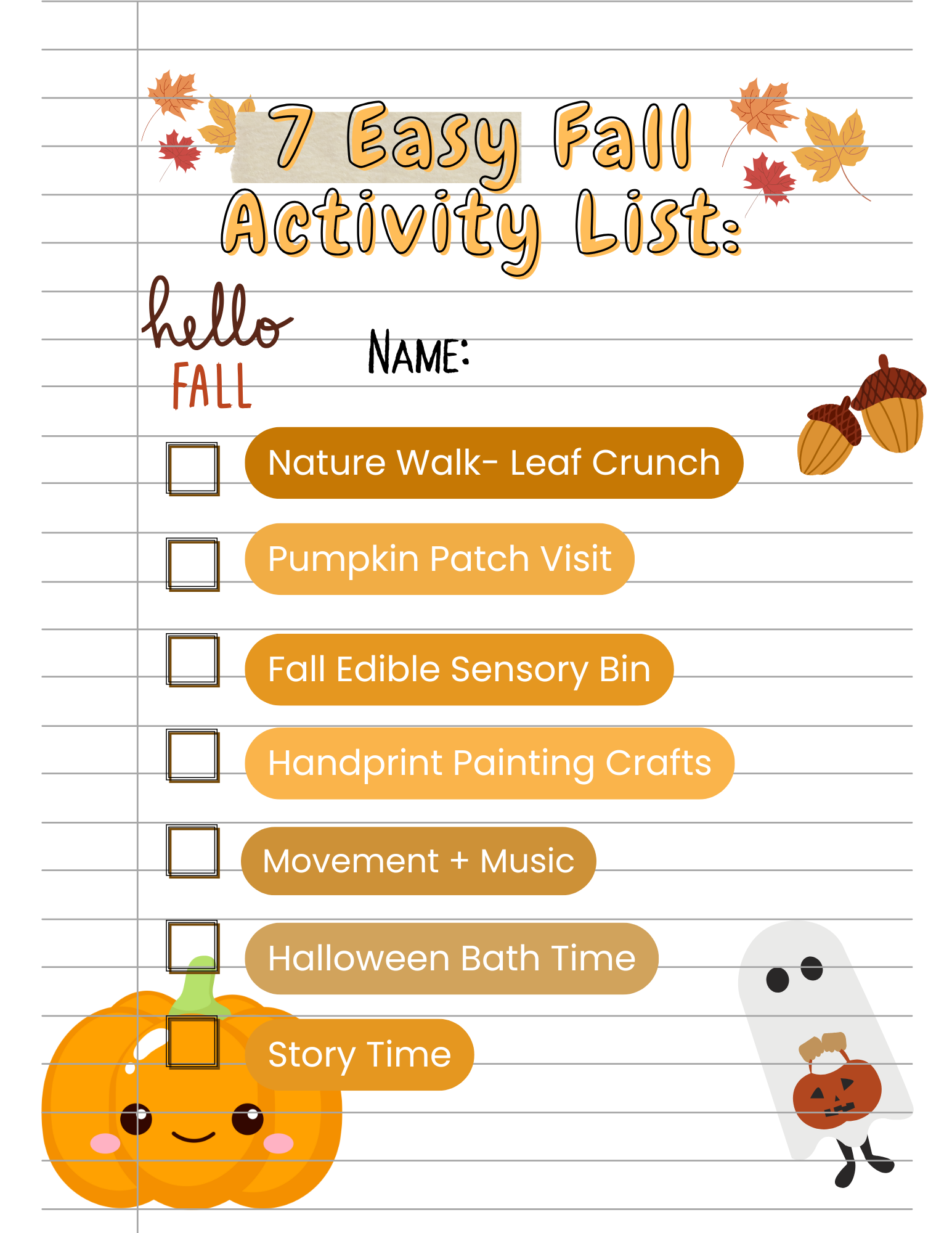 7 Easy Fall Activities With a Toddler